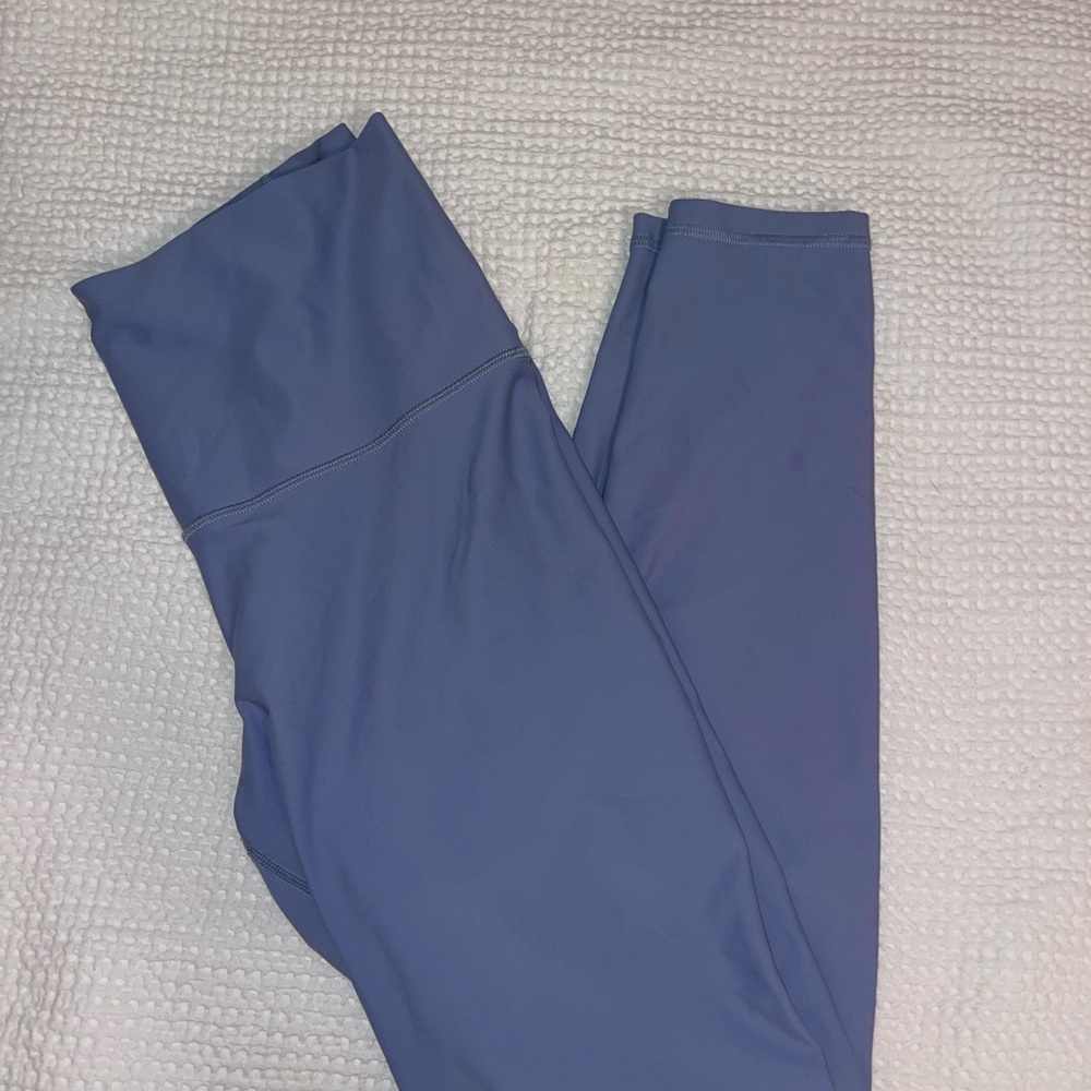 Blue High-Waisted Leggings